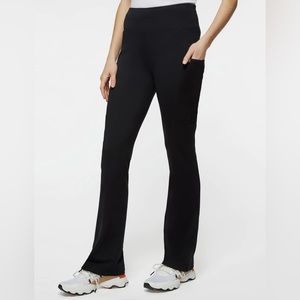 Jaanuu Bootcut Yoga Scrub Pants in Black